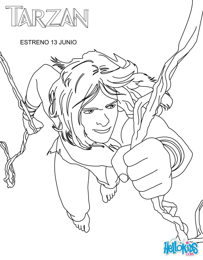 820x1050 Excellent Disney Tarzan Coloring Pages Printable Free General