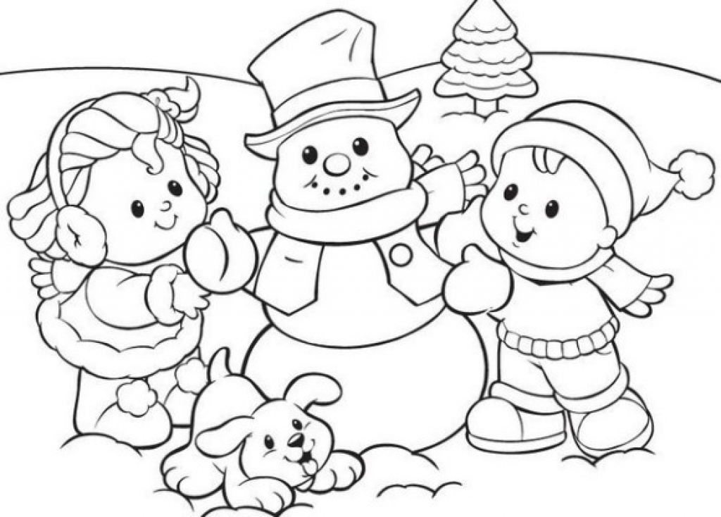 1024x734 Attractive Inspiration Free Printable Winter Coloring Pages