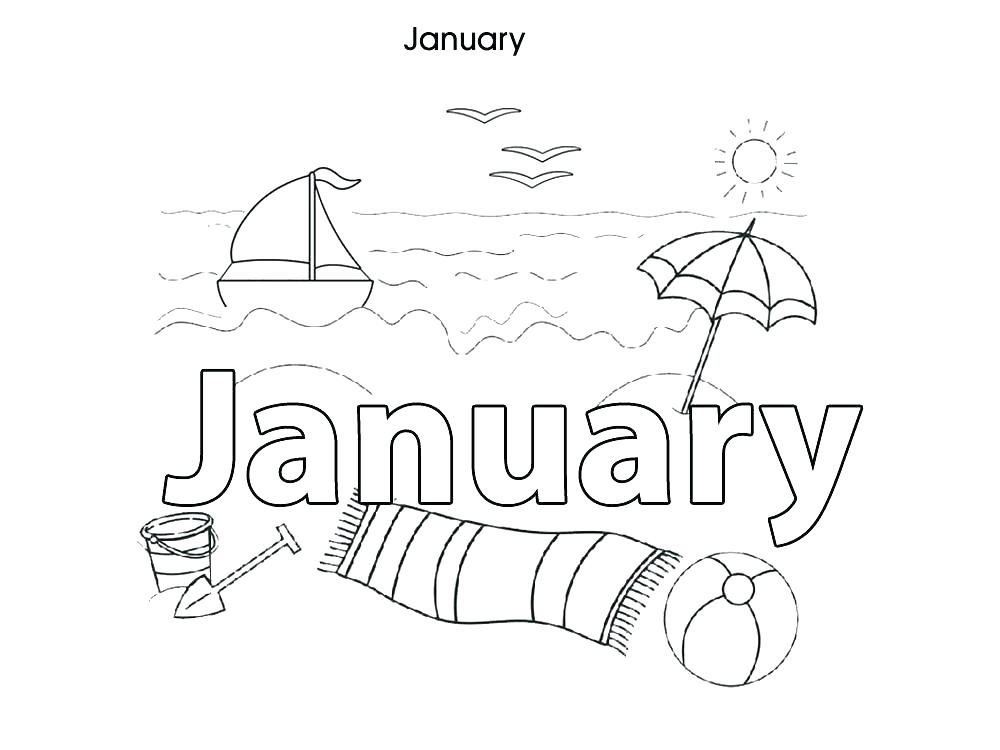 1000x750 January Coloring Page Coloring Pages For Coloring Pages For Print
