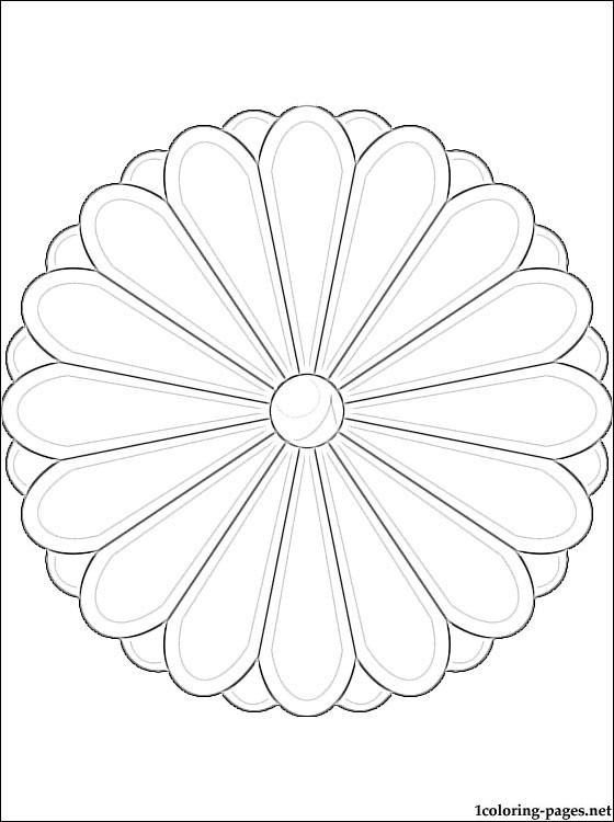 560x750 Japan Coat Of Arms Coloring Page Coloring Pages