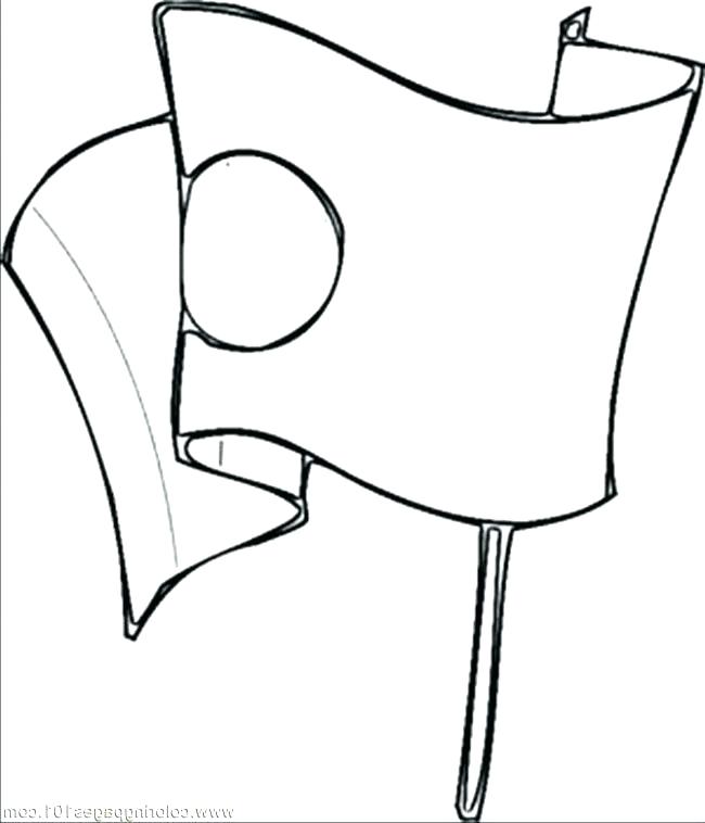 650x758 Japanese Flag Coloring Page Mzay Japanese Flag Colouring Page