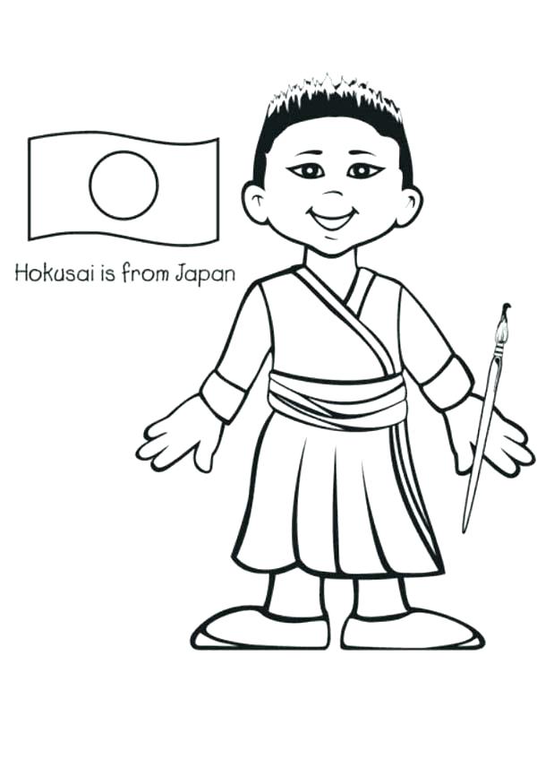 600x847 Japanese Coloring Pages Japan Coloring Pages Coloring Books Plus