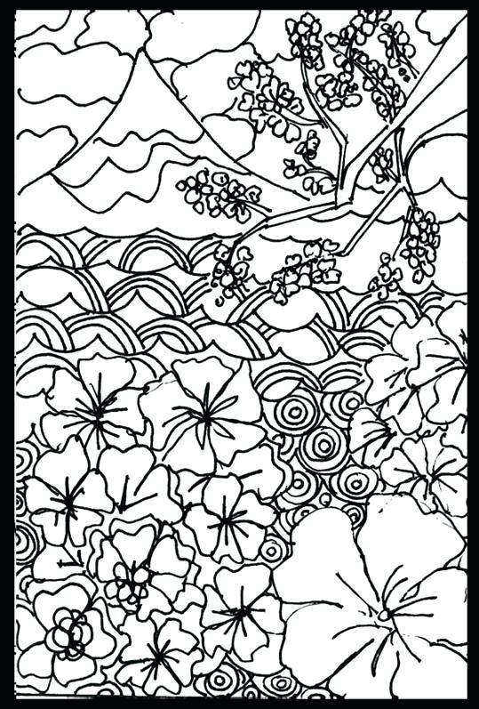539x797 Japanese Coloring Page