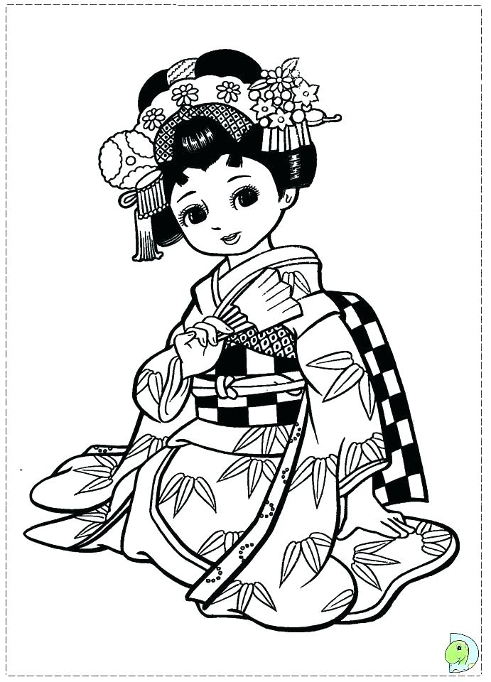 691x960 Japan Coloring Pages