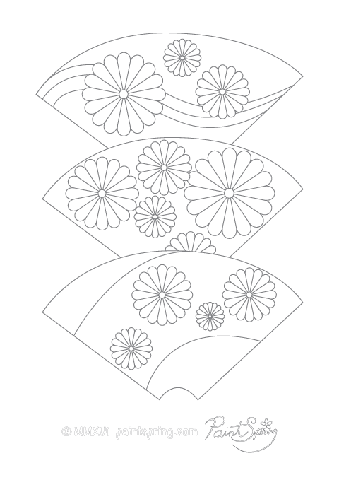 480x679 Printable Japan Adult Coloring Book