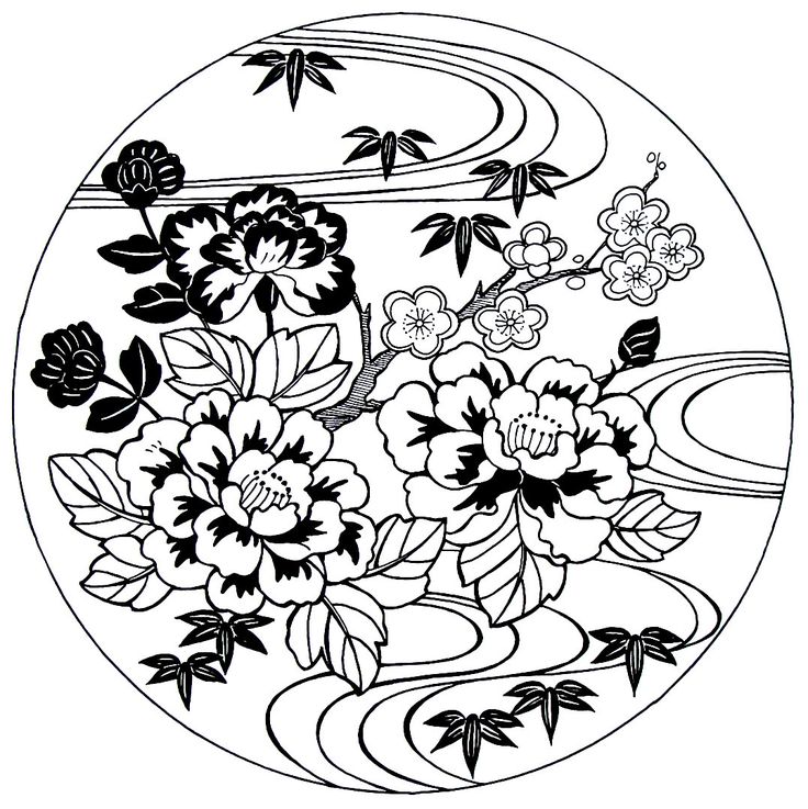 736x737 Best Far Eastern Culture Coloring Book Pages Images