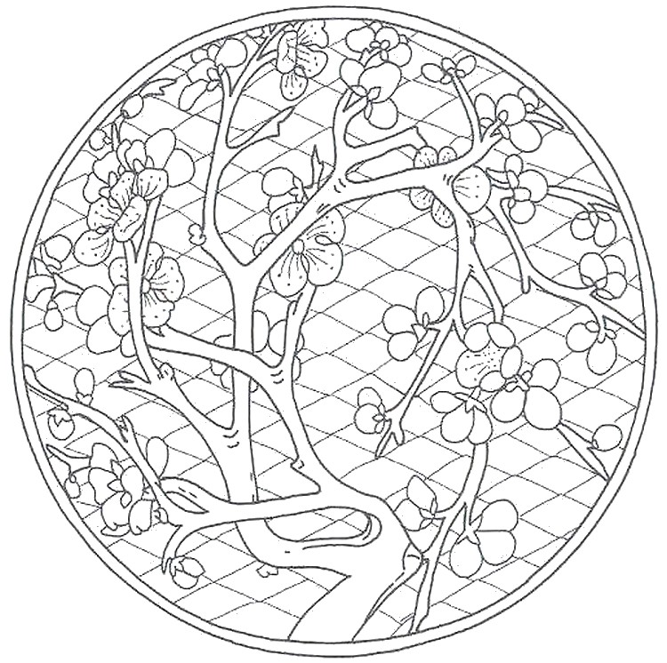 750x746 Adult Coloring Page China Chinese Garden