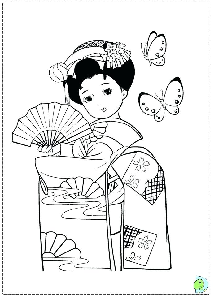 691x960 Japanese Coloring Pages Dance Under Wood Japanese Garden Coloring
