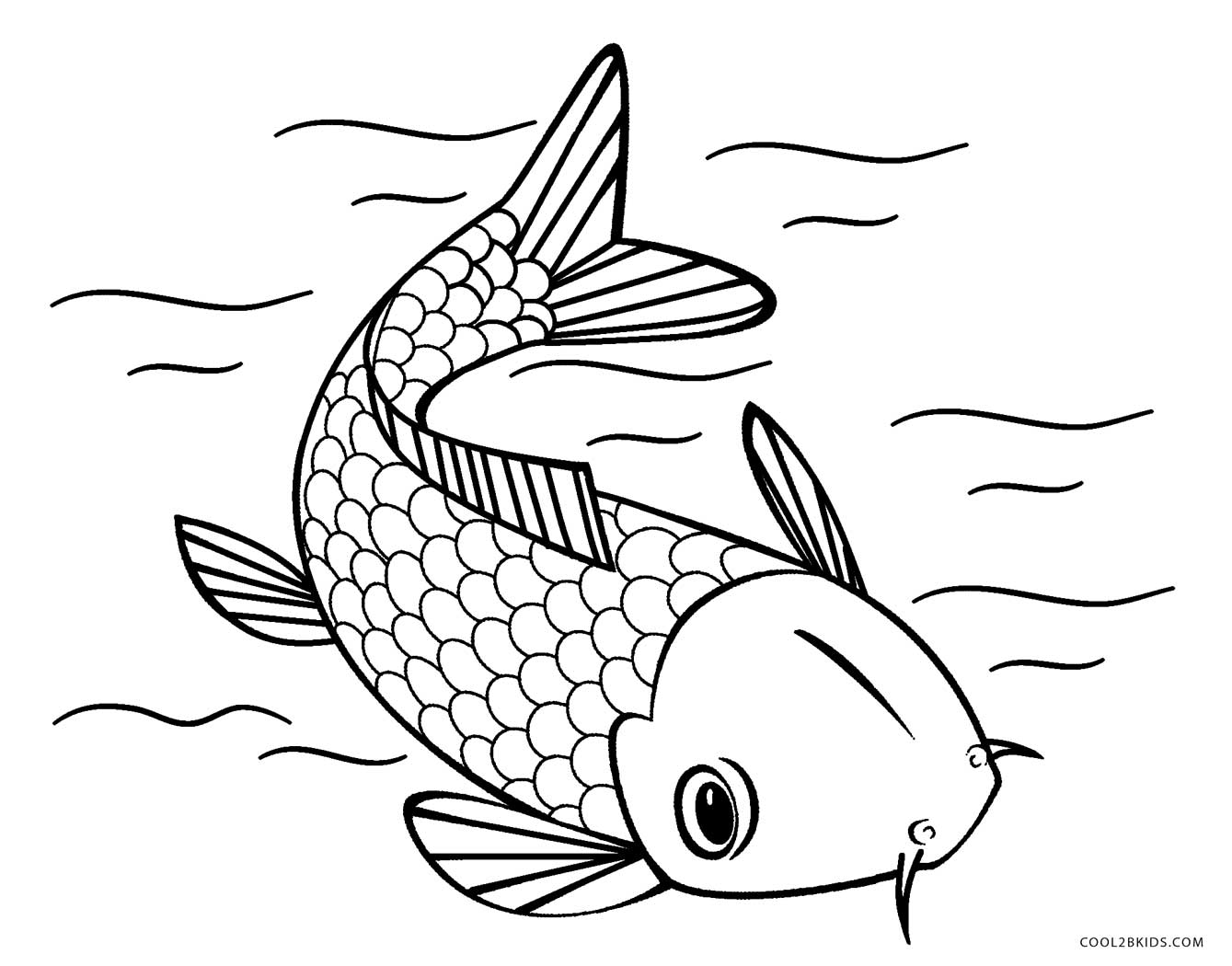 1339x1050 Japanese Koi Coloring Pages Download And Print For Free Adult Fish