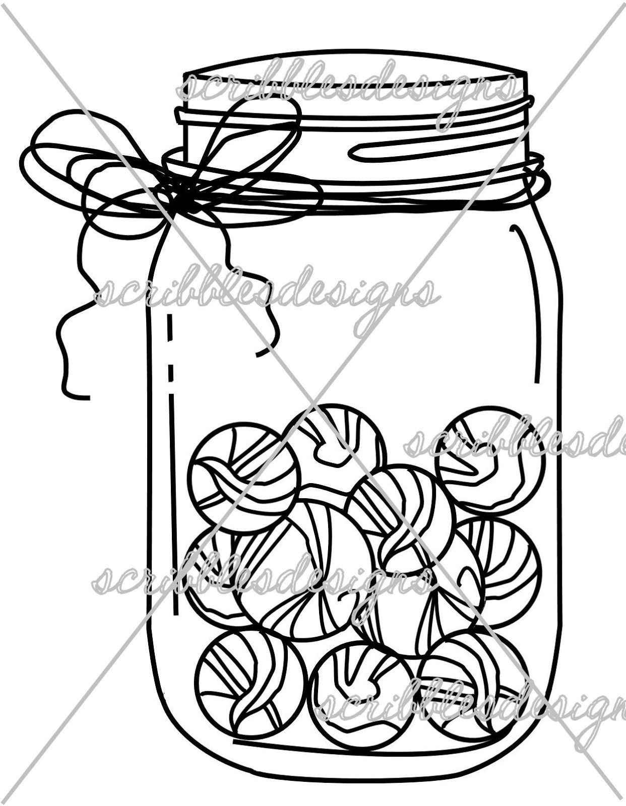 1242x1600 Unbelievable Scribbles Designs Marbles Mason Jar Image Of Coloring
