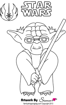 221x350 Yoda Coloring Page, Star Wars, Coloring Pages