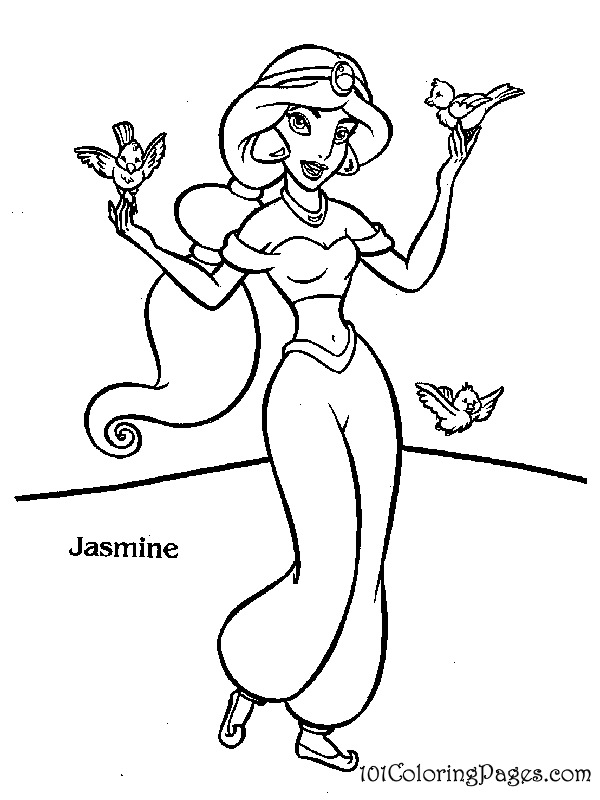 600x800 Aladdin Coloring Pages