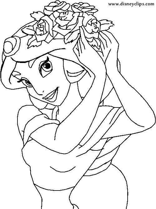 500x667 Jasmine And Aladdin Coloring Pages And Jasmine Coloring Pages Bold