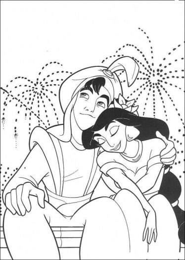 374x525 Jasminealaddin Coloring Page Disney Coloring Pages