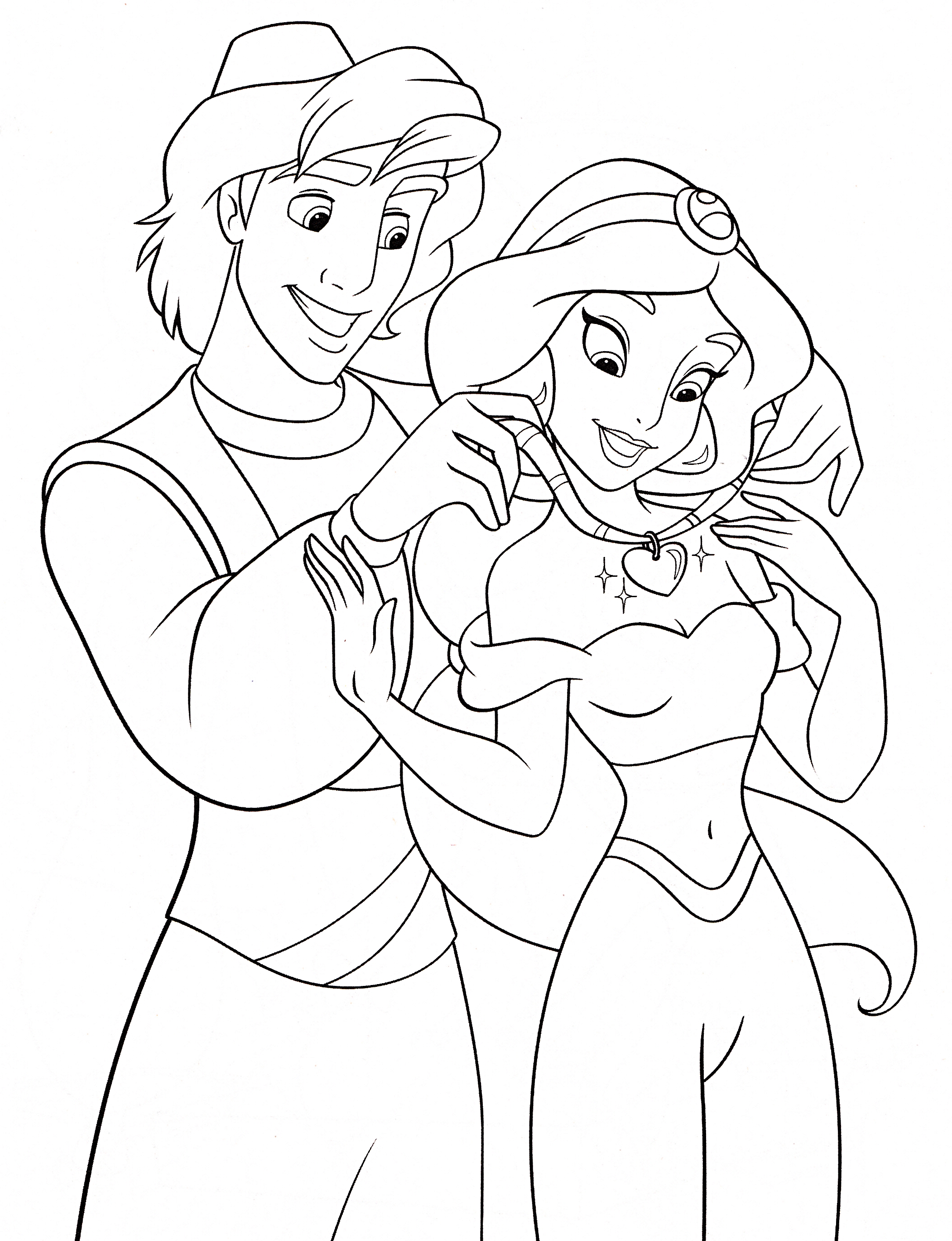 2102x2739 Modest Aladdin Coloring Pages Exquisite Jasmin