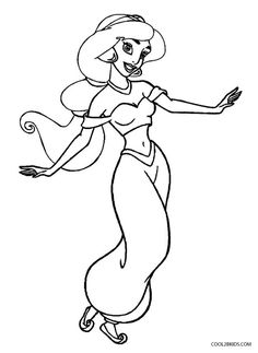 236x323 Printable Jasmine Coloring Pages For Kids Disney