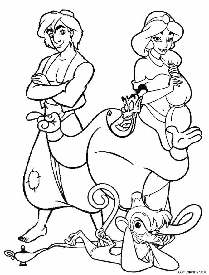 670x882 Printable Jasmine Coloring Pages For Kids