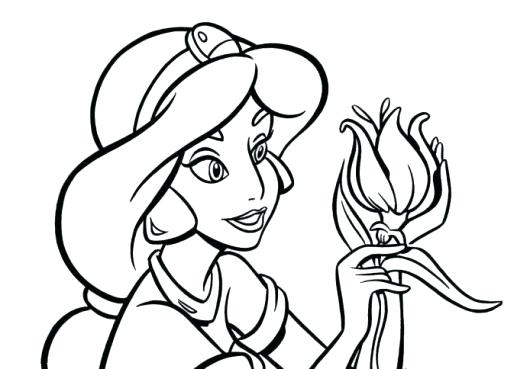 530x369 Princess Jasmine Printables Coloring Pages For Kids Free