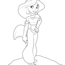 220x220 Aladdin Coloring Pages