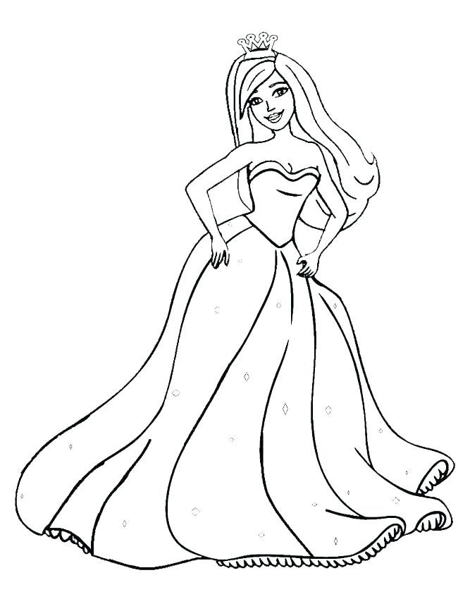 667x850 Printable Coloring Pages Princess