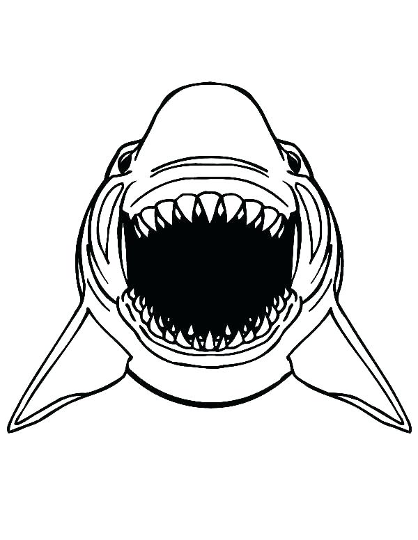 600x776 Jaws Coloring Pages Printable Jaws Coloring Pages