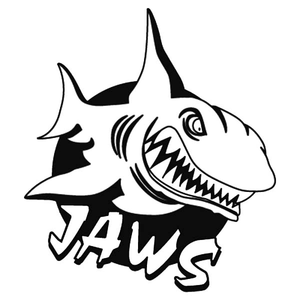 600x600 Jaws Logo Coloring Pages Best Place To Color