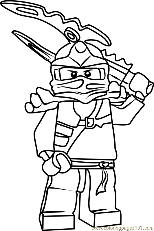 532x800 Ninjago Jay Coloring Page