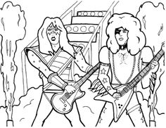 236x182 Kiss Coloring Book Page! Kiss Stuff Kiss, Books