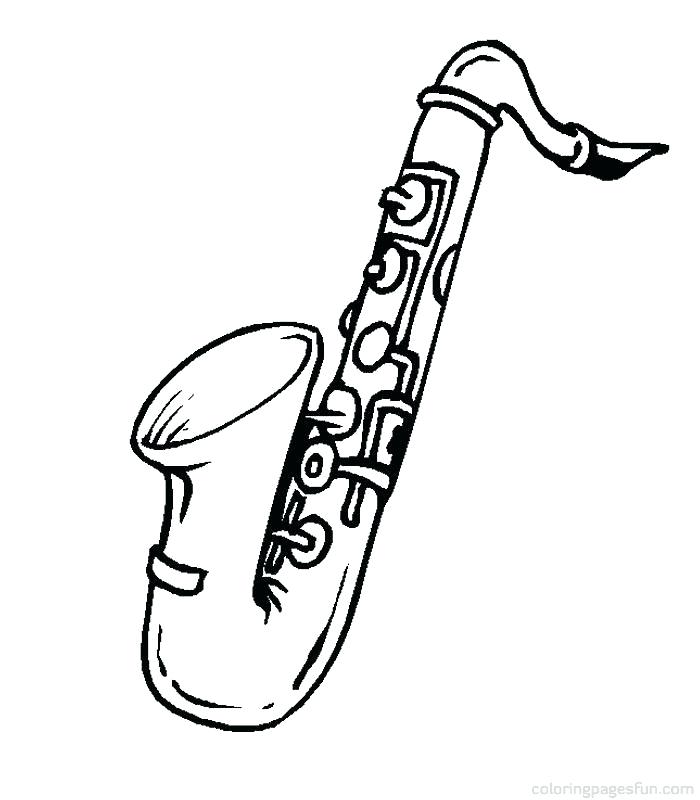700x800 Musical Instruments Coloring Pages Jazz Musical Instrument Family