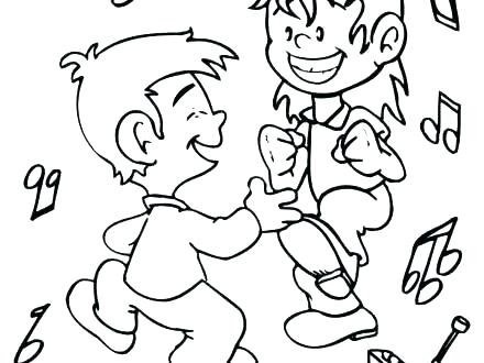 440x330 Dance Coloring Pages Barbie Dancing Coloring Page Jazz Dance