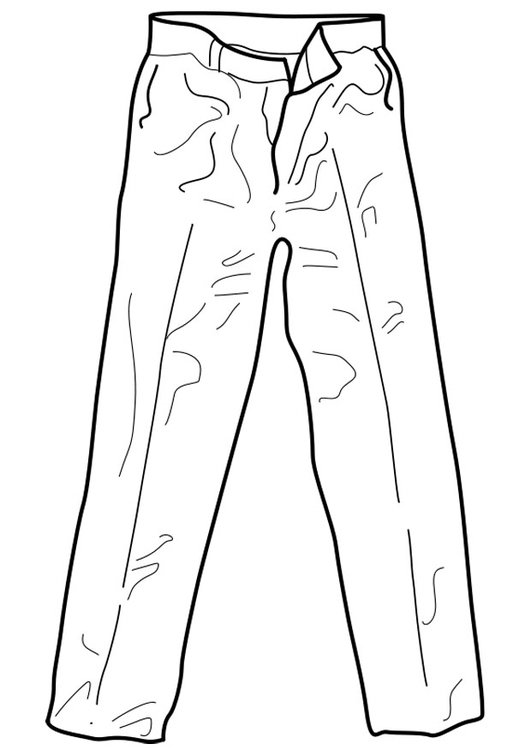 531x750 Coloring Page Trousers