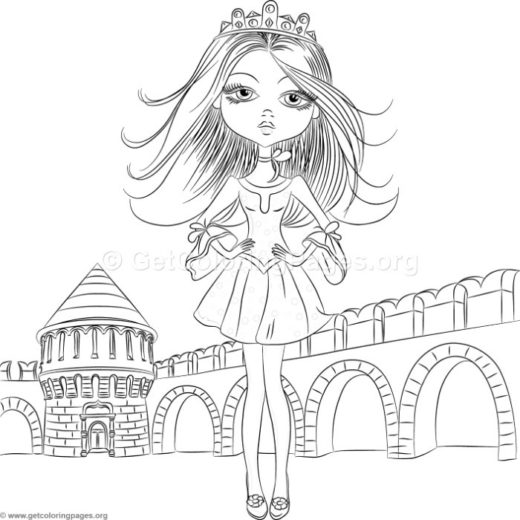 520x520 Cute Girl Coloring Pages Jeans
