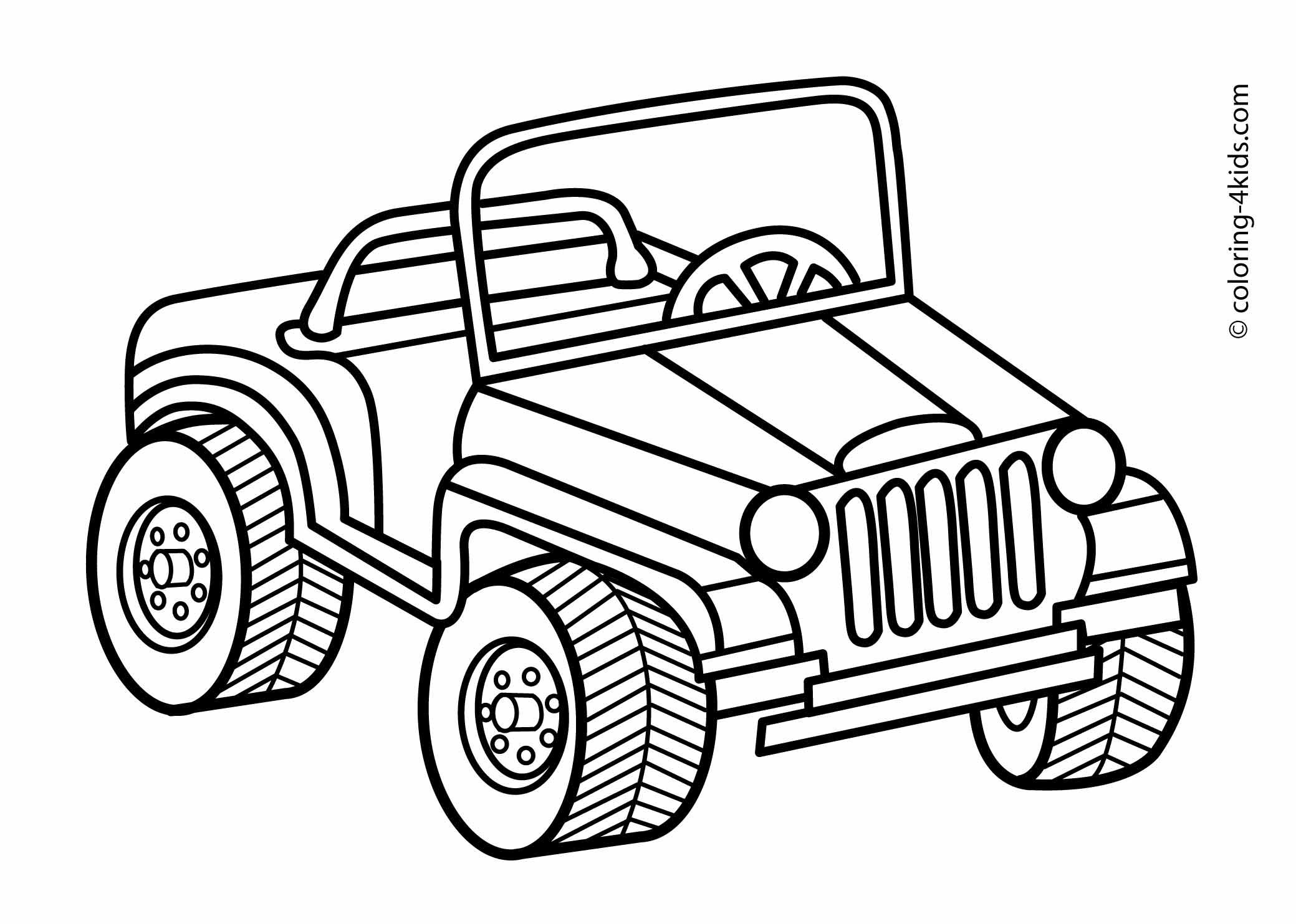2079x1483 Jeep Transportation Coloring Pages For Kids, Printable Jungle