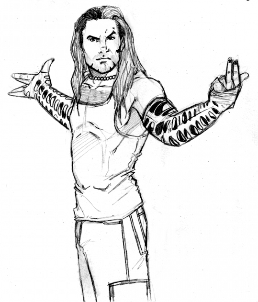 820x960 Value Wwe Coloring Pages Jeff Hardy Get This S