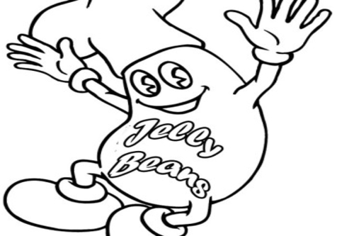 476x333 Jelly Bean Coloring Page Image Clipart Images