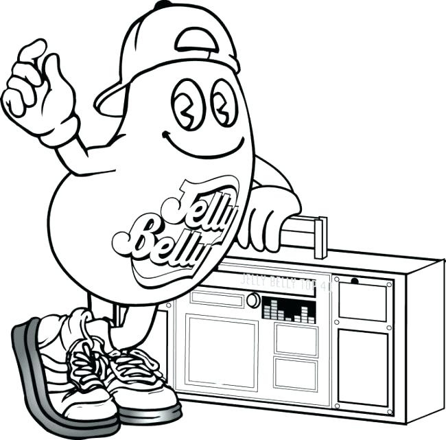 650x641 Jelly Bean Coloring Page Jelly Bean Coloring Page My Heart Free