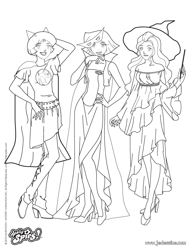 820x1060 Jem And The Holograms Coloring Totally Spies Pages For Kids Free