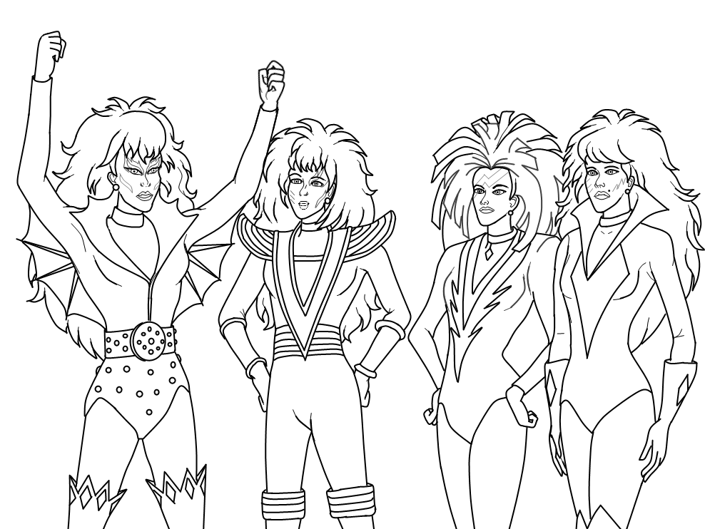 988x742 Jem Coloring Pages Jem And The Holograms Coloring Pages