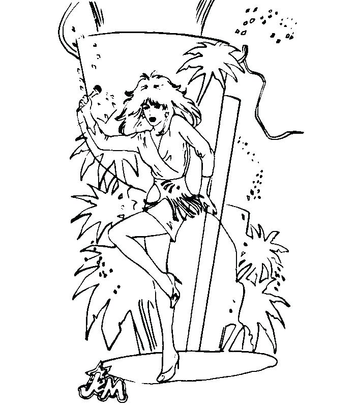 700x800 Coloring Pages As Well As Coloring Book E Holograms Jem Coloring