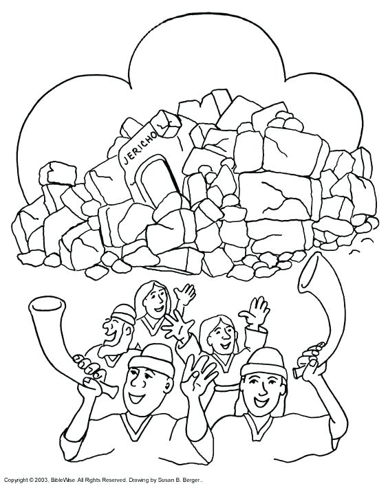 564x707 Joshua Fought The Battle Jericho Coloring Page Fresh