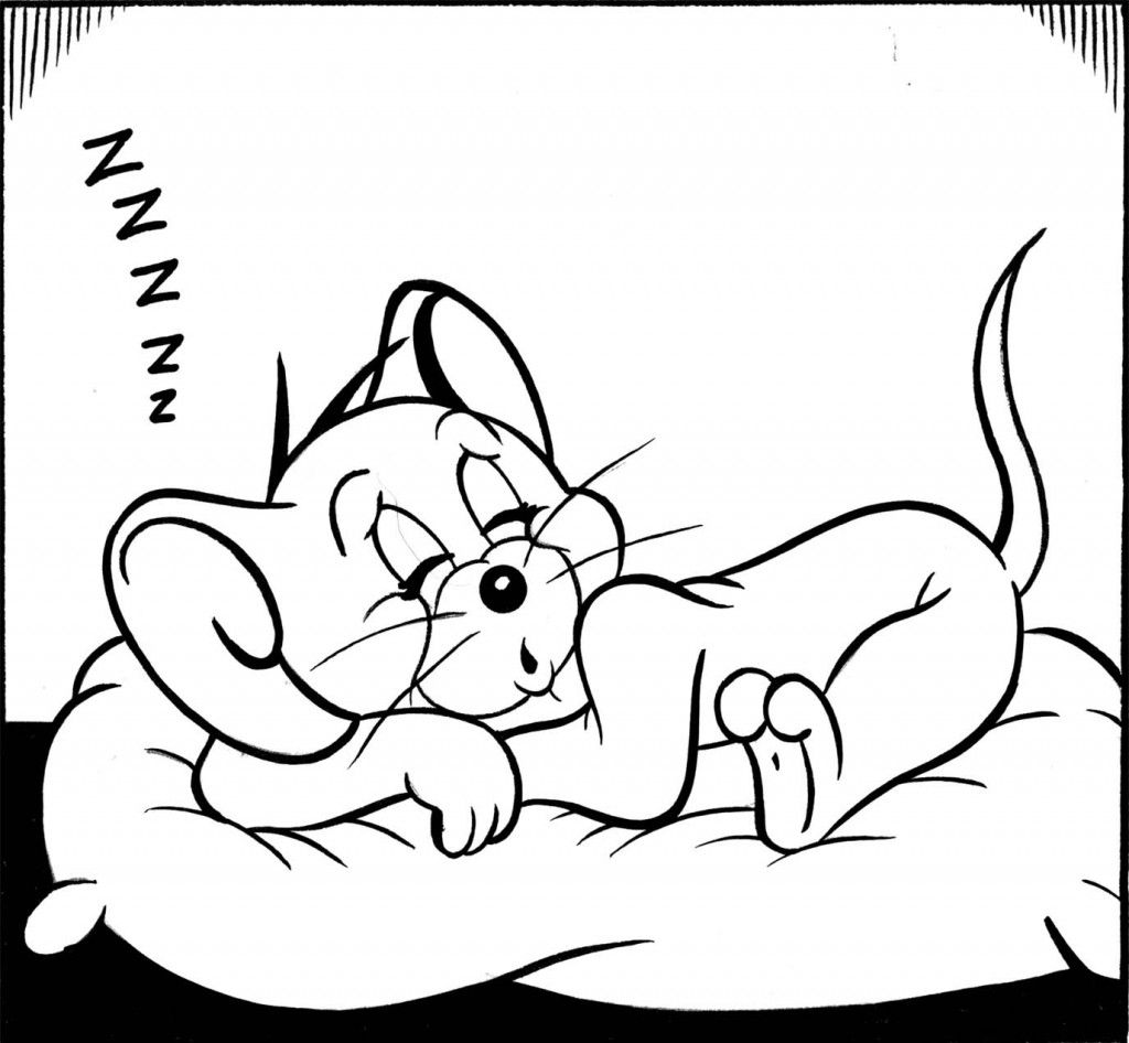 1024x946 Tom And Jerry Coloring Pages Cartoons
