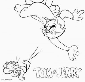 300x290 Tom And Jerry Fighting Coloring Pages Adult Coloring