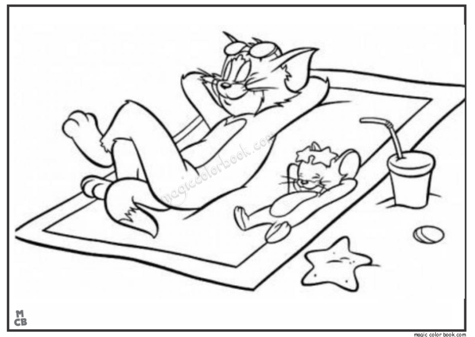 970x689 Tom And Jerry Cartoons Coloring Pages