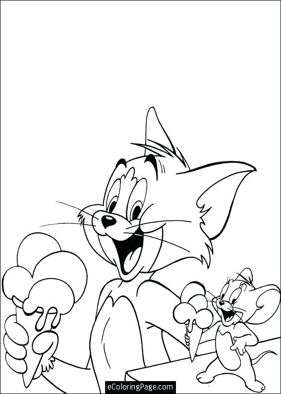 567x794 Tom Jerry Coloring Pages