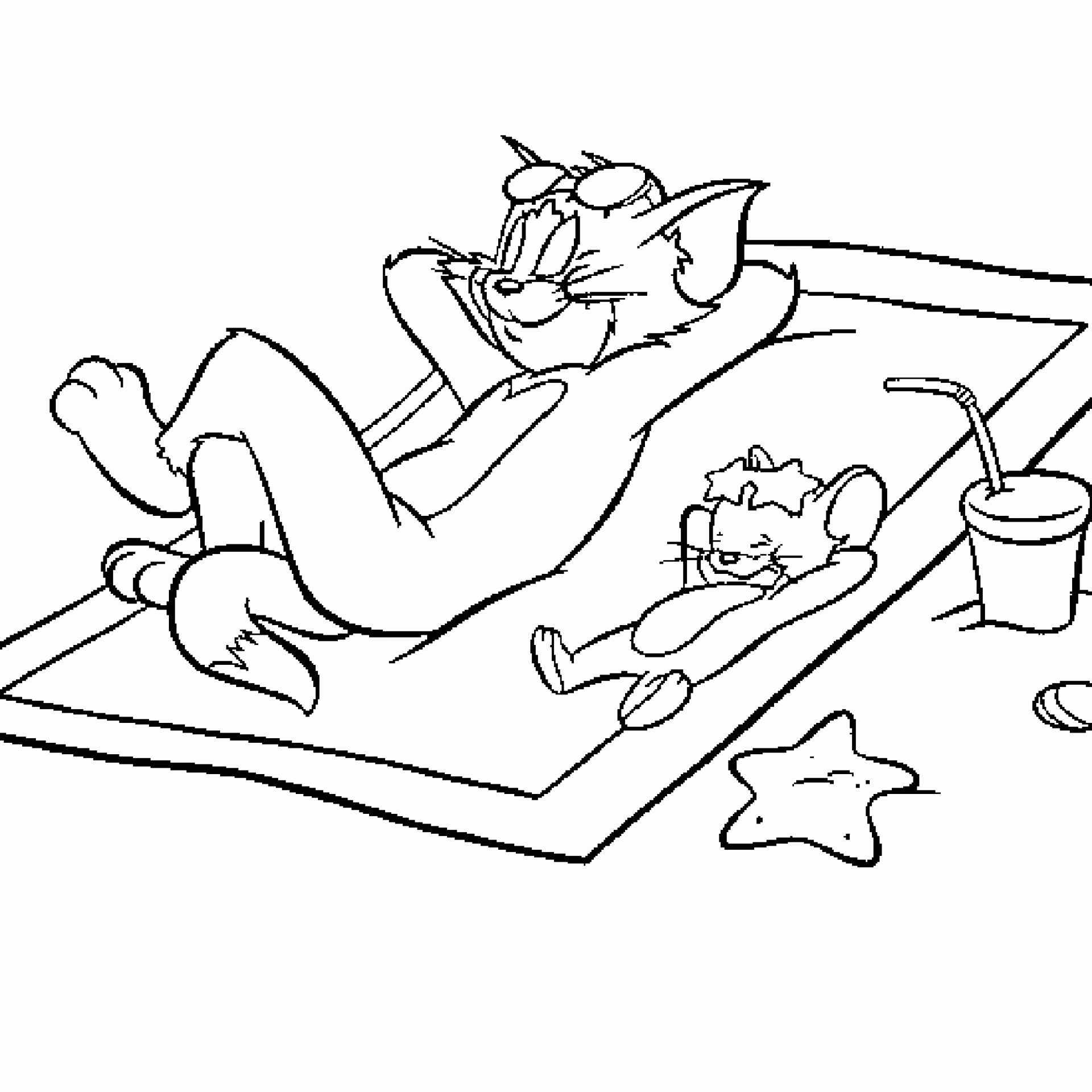 1920x1920 Free Printable Tom And Jerry Coloring Pages For Kids