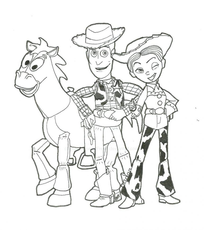 863x972 Jessie Coloring Pages