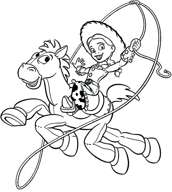 600x668 Woody Toy Story Coloring Page Printable Toy Story Bullseye