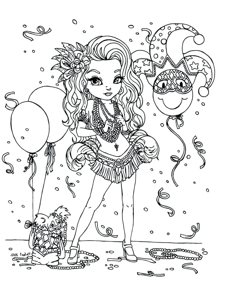 778x976 Mardi Gras Coloring Pages Free Jester Coloring Page Mardi Gras