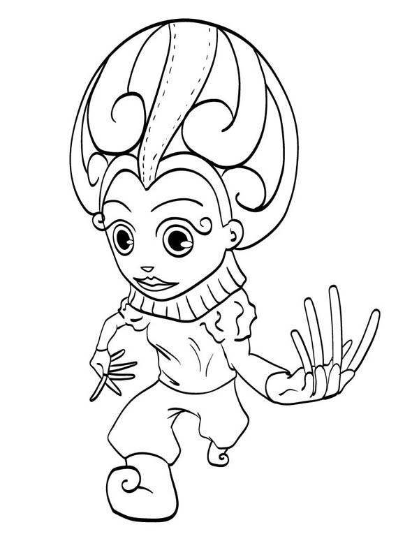 600x775 Mardi Gras Coloring Pages Jester Costume