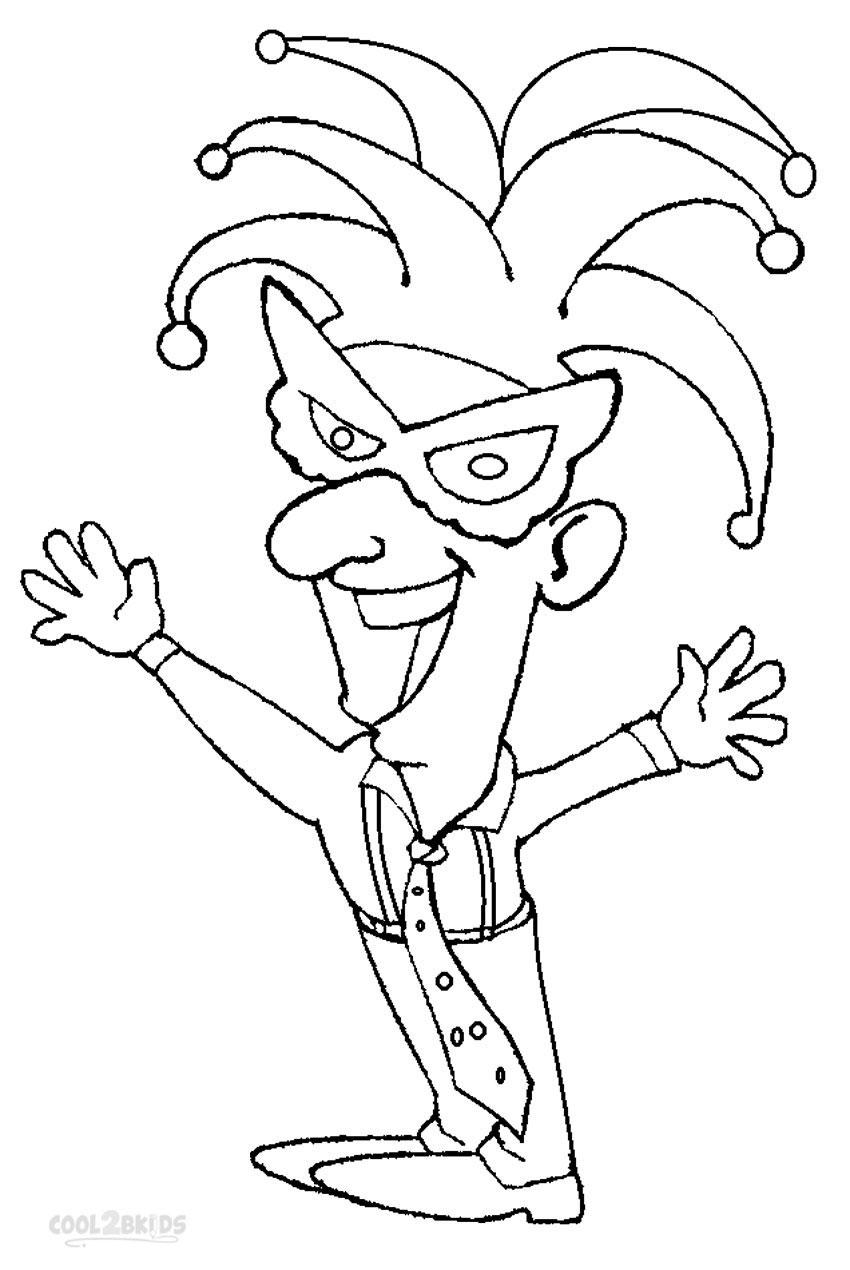 850x1270 Nice Ideas Mardi Gras Coloring Pages Spectacular Jester Mask Page